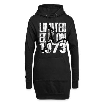 Limited Edition 1973 Limited Edition Fußball - Hoodie-Kleid - Schwarz - Vorne