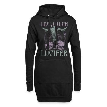 Live Love Luzifer Goth Festival Death Metal - Hoodie-Kleid - Schwarz - Vorne