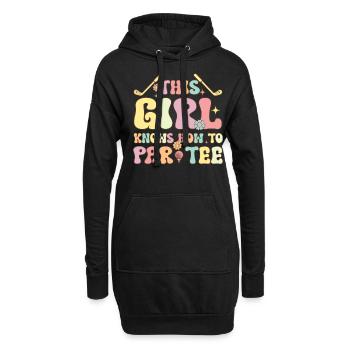 Groovy Golf Girl Golfing This Girl Knows How To Pa - Hoodie-Kleid - Schwarz - Vorne