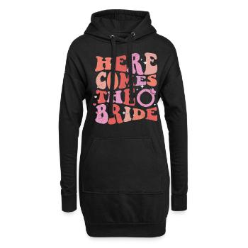 Vieille fille - Sweat-shirt à capuche long Femme - noir - Devant
