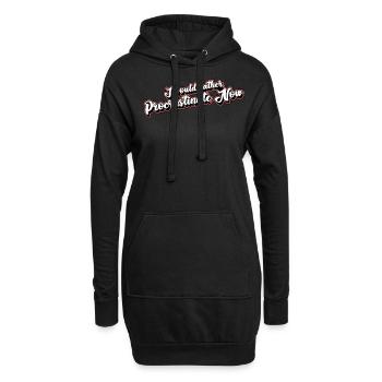 Procrastinating Student Procrastinators - Hoodie-Kleid - Schwarz - Vorne