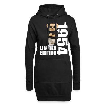 Édition limitée 1954 ours ours anniversaire 1954 - Sweat-shirt à capuche long Femme - noir - Devant