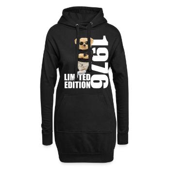 Édition limitée 1976 ours ours anniversaire 1976 - Sweat-shirt à capuche long Femme - noir - Devant