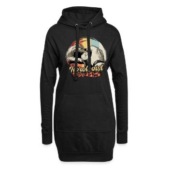 Uhrmacher Uhrmacherei Master Of Time - Hoodie-Kleid - Schwarz - Vorne