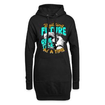 Uhrmacher Uhrmacherei - Hoodie-Kleid - Schwarz - Vorne