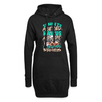 Poetry Slam Dichter Poetryslam - Hoodie-Kleid - Schwarz - Vorne