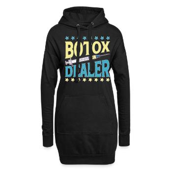 Revendeur de Botox 11 - Sweat-shirt à capuche long Femme - noir - Devant