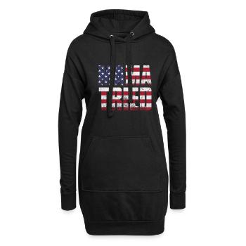 Country - Hoodie-Kleid - Schwarz - Vorne