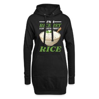 I'm A Rice-ist I Can't Live Without Rice 5 - Hoodie-Kleid - Schwarz - Vorne