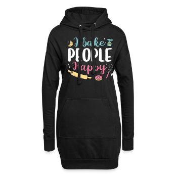 Baker Bakery Bakery Baking Gift - Hoodie Dress - black - Front