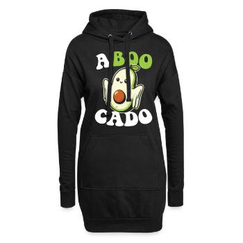 Avocado Guacamole Vegan Geschenk - Hoodie-Kleid - Schwarz - Vorne