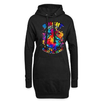 Autist Autismus Bright Mind, Beautiful Heart - Hoodie-Kleid - Schwarz - Vorne