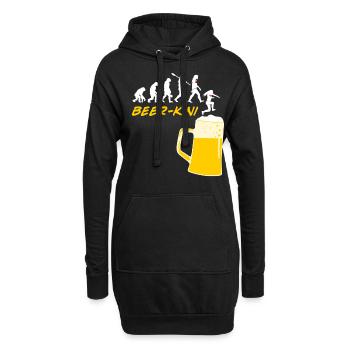 Beer Drinking Brewing Home Brewery - Hoodie-Kleid - Schwarz - Vorne