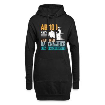 Rasenmäher Rasentraktor Aufsitzrasenmäher - Hoodie-Kleid - Schwarz - Vorne