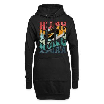 Humuhumunukunukuapua'a Hawaii-Riff-Drückerfisch - Hoodie-Kleid - Schwarz - Vorne