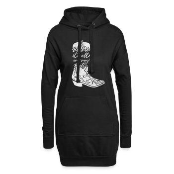 Pays - Sweat-shirt à capuche long Femme - noir - Devant