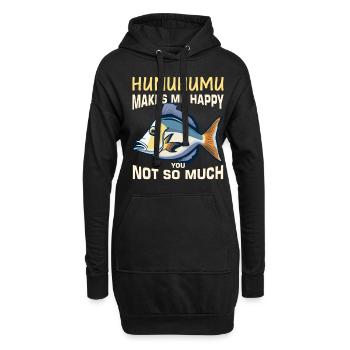 Hawaiian triggerfish Humuhumunukunukuapua'a - Hoodie Dress - black - Front