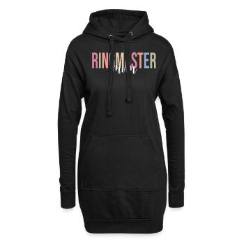 Zirkus Manegemeister Ringmaster Mutter Karneval - Hoodie-Kleid - Schwarz - Vorne