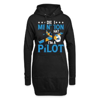 Ai-je mentionné que je suis un pilote 2 - Sweat-shirt à capuche long Femme - noir - Devant