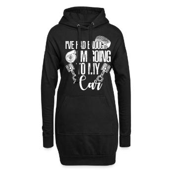 Mécanicien Moteur à combustion Mécanique Voiture - Sweat-shirt à capuche long Femme - noir - Devant