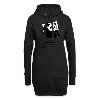 Sleeping Panda Bear Pandas Giant Panda - Hoodie-Kleid - Schwarz - Vorne