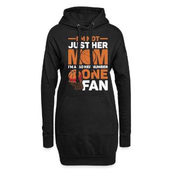 I'm Not Just Her Mom I'm Also Her Number One Fan 3 - Hoodie-Kleid - Schwarz - Vorne