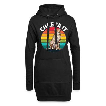 Cheeta It - Hoodie-Kleid - Schwarz - Vorne