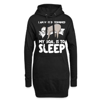 Sommeil paresseux paresseux lent - Sweat-shirt à capuche long Femme - noir - Devant