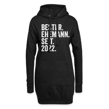 Valentinstag Bester Ehemann Seit 2022 - Hoodie-Kleid - Schwarz - Vorne