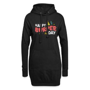Burpees - Sweat-shirt à capuche long Femme - noir - Devant