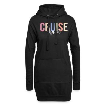 Croisière Vacances Croisière Bateau de croisière - Sweat-shirt à capuche long Femme - noir - Devant