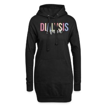 Dialyse-Techniker Dialyse-Techniker - Hoodie-Kleid - Schwarz - Vorne