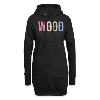 Holzarbeiter Holzbearbeitung Holzschreiner - Hoodie-Kleid - Schwarz - Vorne