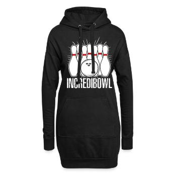 Bowling Pin Ten-Pin Bowling Bowling Ball - Hoodie-Kleid - Schwarz - Vorne