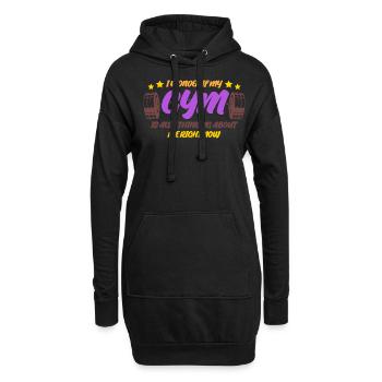 Bodybuilding Joke Bodybuilder Motivation - Hoodie-Kleid - Schwarz - Vorne