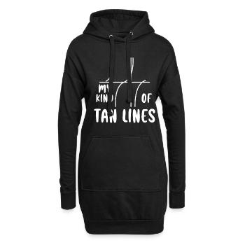 My Kind Of Tan Lines 4 - Hoodie-Kleid - Schwarz - Vorne