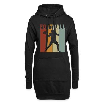 American Football Tshirt Herren Kinder Football - Hoodie-Kleid - Schwarz - Vorne