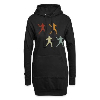 American Football Tshirt Herren Kinder Football - Hoodie-Kleid - Schwarz - Vorne