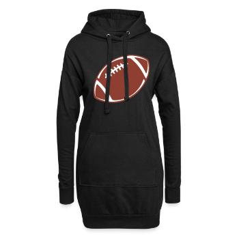 American Football Tshirt Herren Kinder Football - Hoodie-Kleid - Schwarz - Vorne