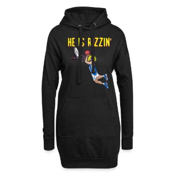 He is risen! Outfit für Ostern, Basketball Jesus - Hoodie-Kleid - Schwarz - Vorne