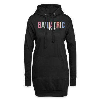 Krankenschwester RN - Hoodie-Kleid - Schwarz - Vorne