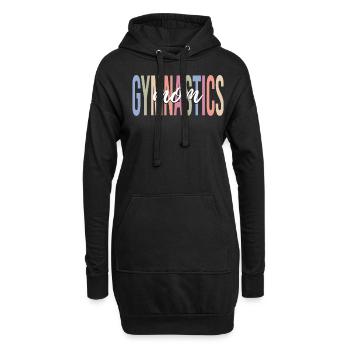 Gymnaste Acrobate Cheerleading - Sweat-shirt à capuche long Femme - noir - Devant