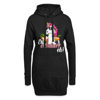 Es Eskaliert Eh - Hoodie-Kleid - Schwarz - Vorne