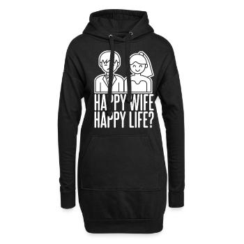 Bride Groom Best Man Wedding Groomsmen - Hoodie-Kleid - Schwarz - Vorne