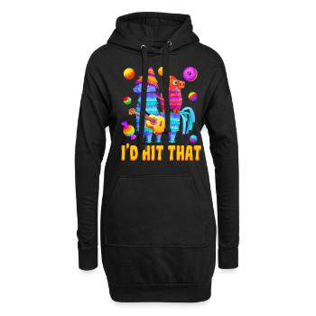 Drôle Meme Citation Taco Fête mexicaine, Fiesta Mexico - Sweat-shirt à capuche long Femme - noir - Devant