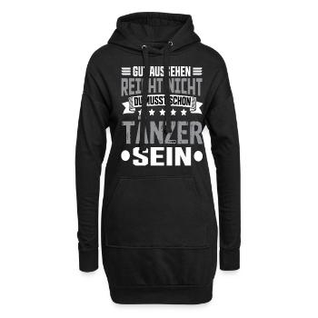Danseur - Sweat-shirt à capuche long Femme - noir - Devant