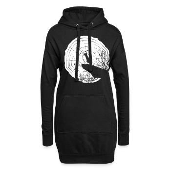 Puffins Moon Puffin - Hoodie-Kleid - Schwarz - Vorne