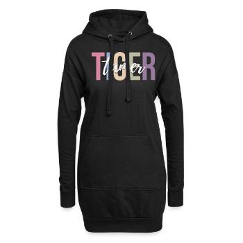 Zirkus Tiger Zirkus Tigerliebhaber Lustiger Zirkus - Hoodie-Kleid - Schwarz - Vorne