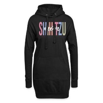 Amoureux des chiens Mère des chiens - Sweat-shirt à capuche long Femme - noir - Devant