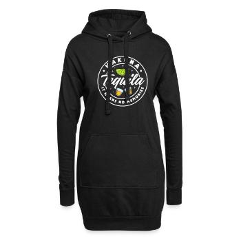 Tequila Sunrise Saufen Party Mexiko Geschenk - Hoodie-Kleid - Schwarz - Vorne
